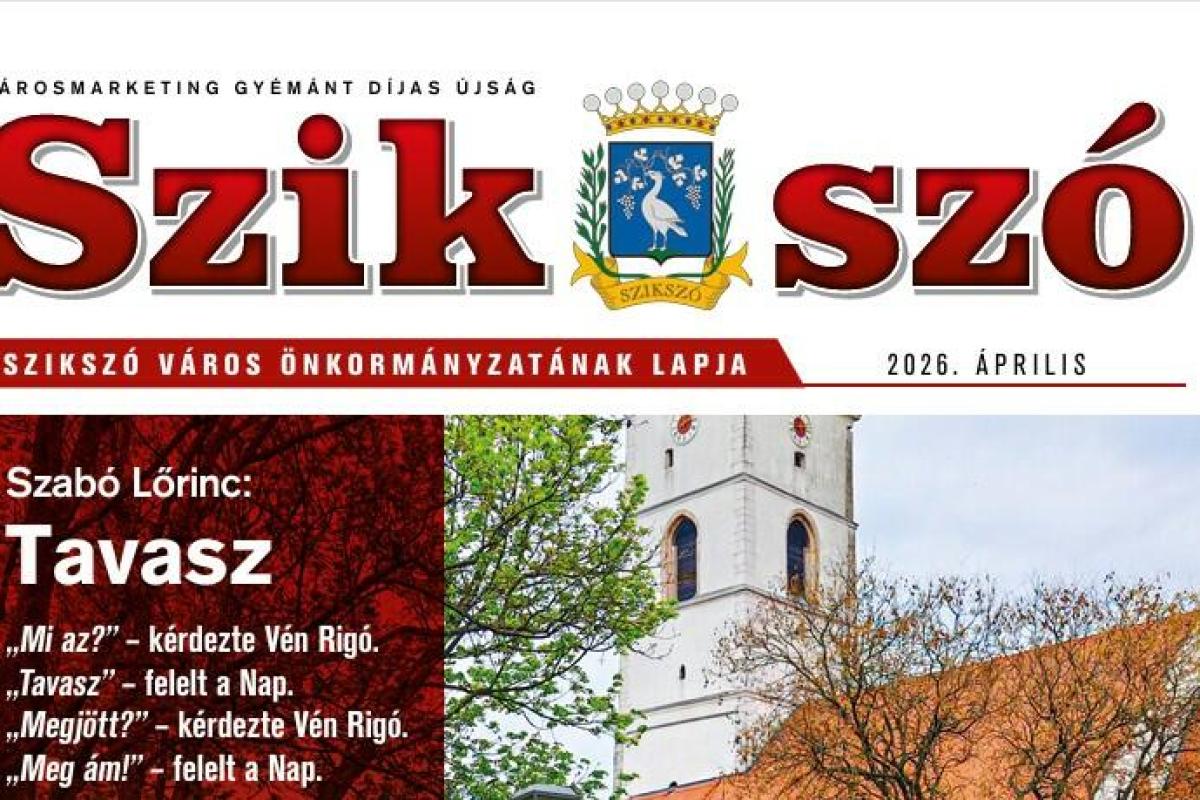Szik-Szó Újság 2026. Április