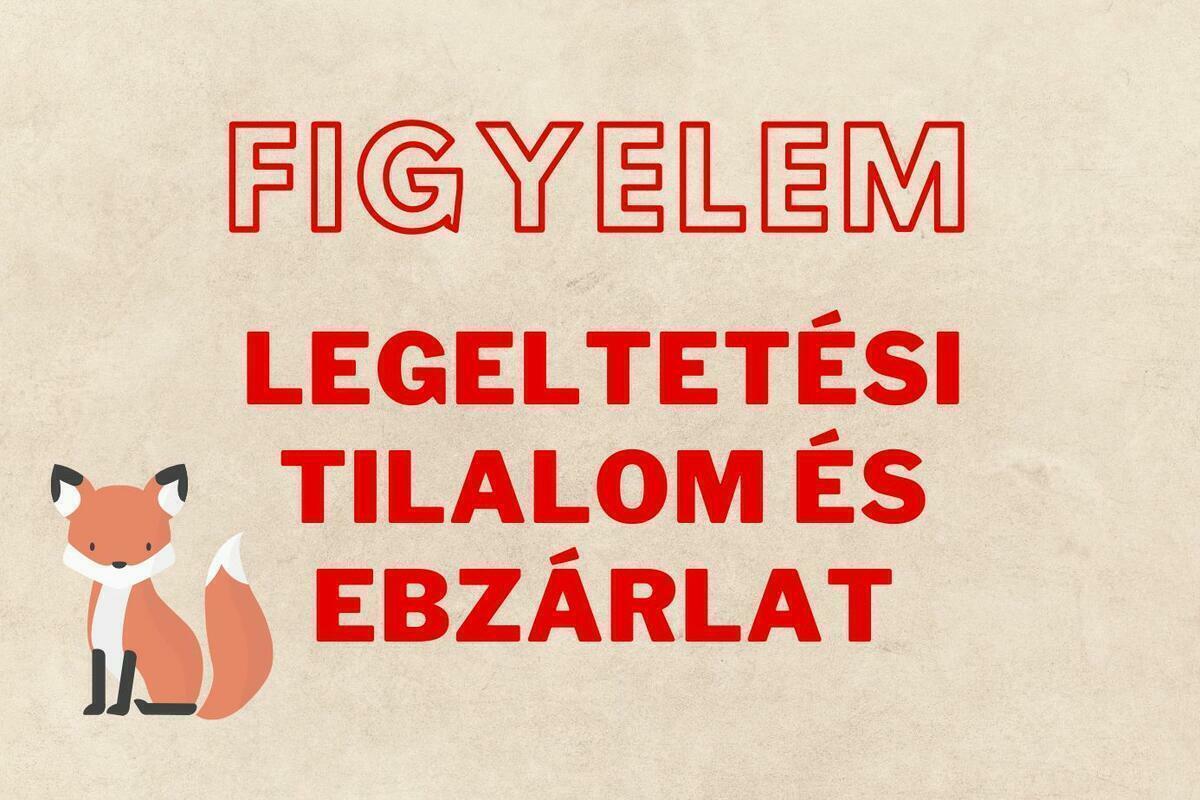 Legeltetési tilalom és ebzárlat 2026. október 3. és 2026. október 23. között