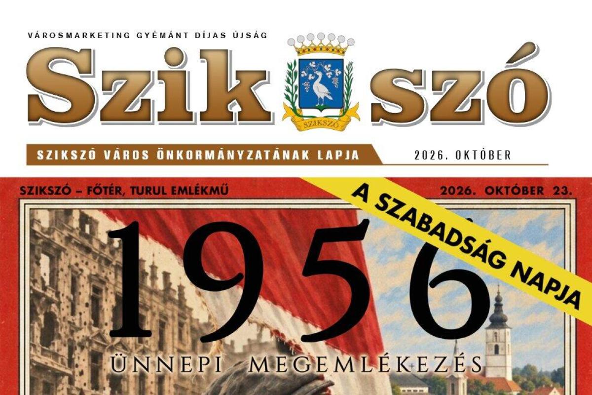 Szik-Szó Újság 2026. Október