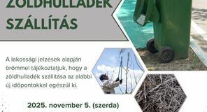 Zöldhulladék szállítás tájékoztató