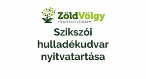 Szikszói hulladékudvar nyitvatartása