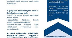 Nyári diákmunka - 2026 Szikszó
