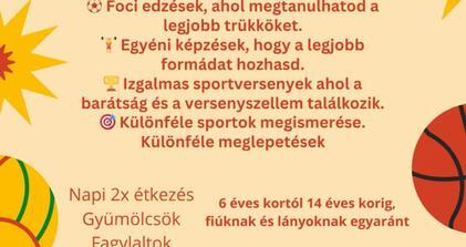 Sport és foci tábor