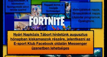 Elindult a jelentkezés az E-Sport Klub táborába!