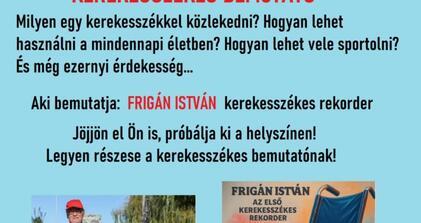 Kerekesszékes bemutató