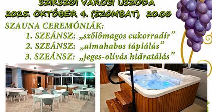 Éjszakai fürdőzés a szüret jegyében