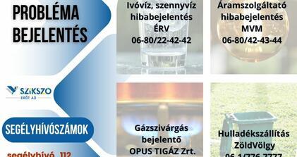 Lakossági probléma bejelentés