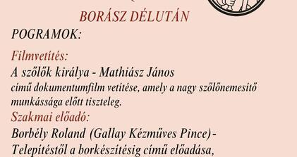 Borász délután
