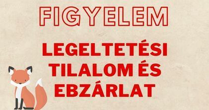 Legeltetési tilalom és ebzárlat 2026. október 3. és 2026. október 23. között