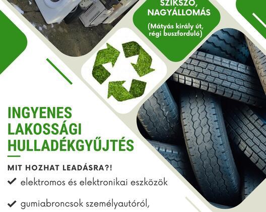 Ingyenes lakossági hulladékgyűjtés 