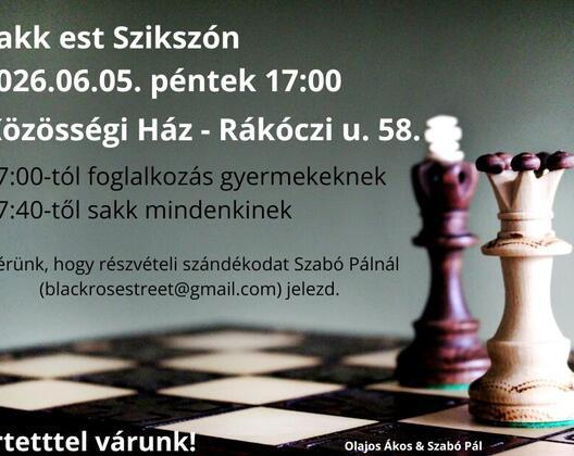 Sakk est Szikszón 2026. június